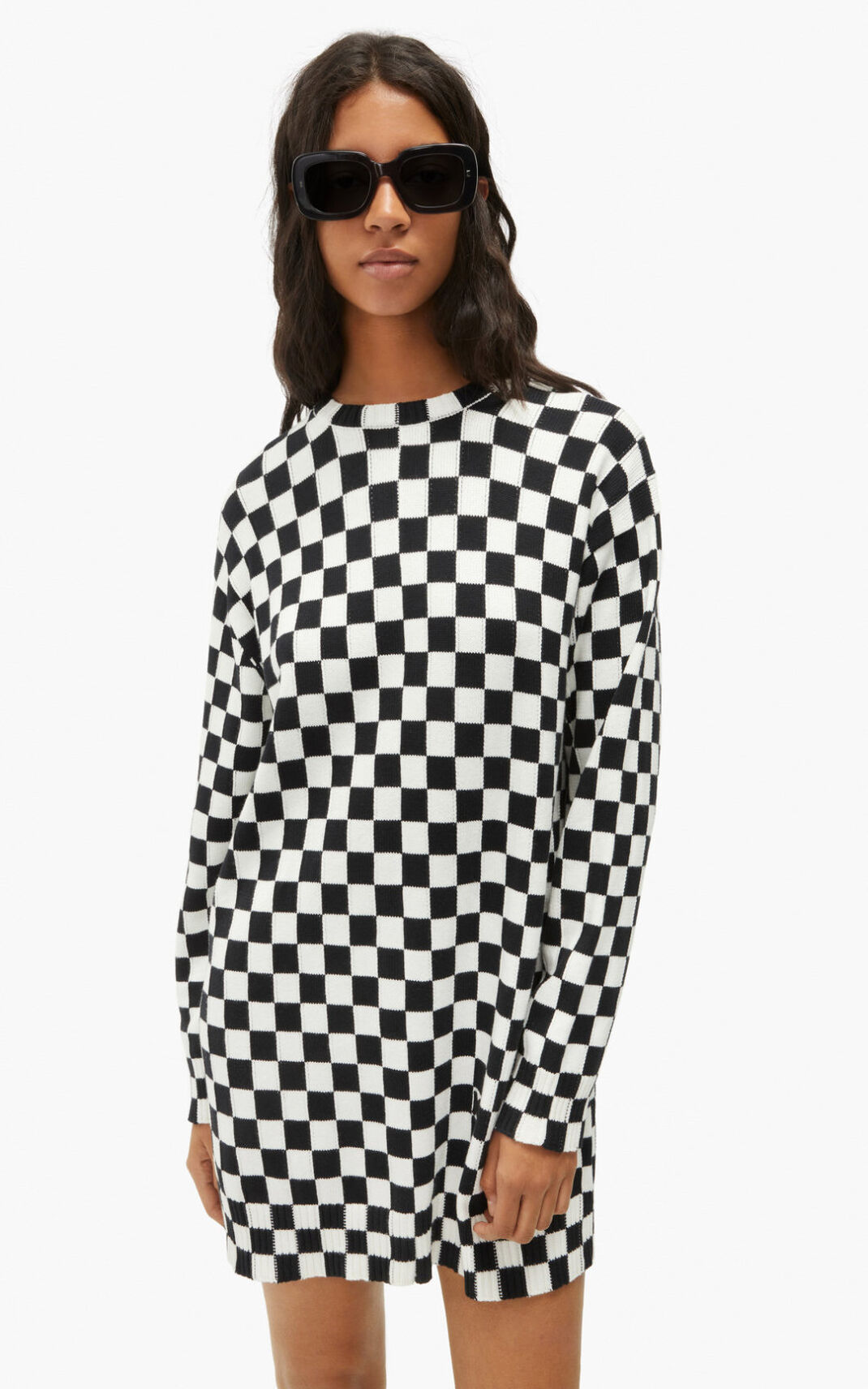 Kenzo Check print jumper Kjole Dame - Sort DK-774724